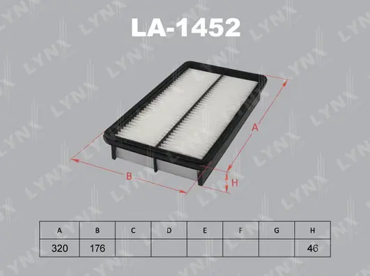 LYNXAUTO légszűrő - LA-1452 - TothCarparts