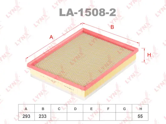 LYNXAUTO légszűrő - LA-1508-2 - TothCarparts