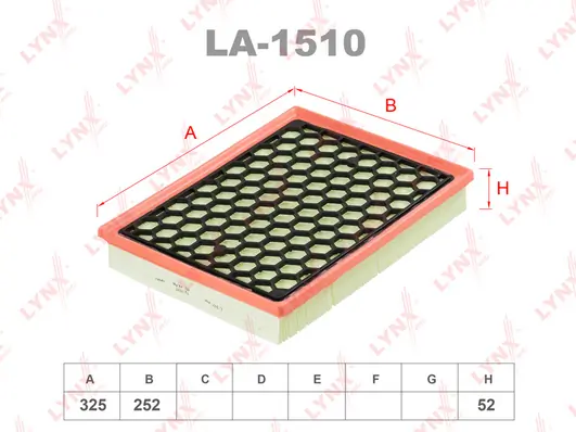 LYNXAUTO légszűrő - LA-1510 - TothCarparts