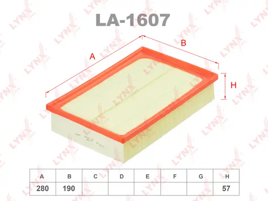 LYNXAUTO légszűrő - LA-1607 - TothCarparts
