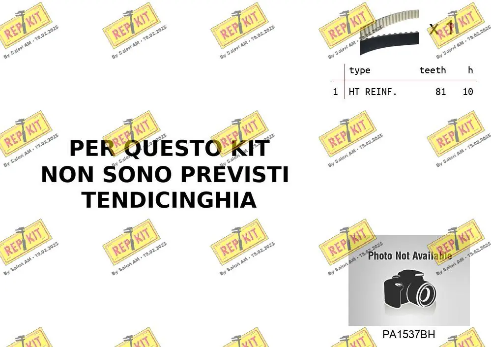 REPKIT Vízpumpa + fogasszíj készlet - RKTK0B02PA5 - TothCarparts