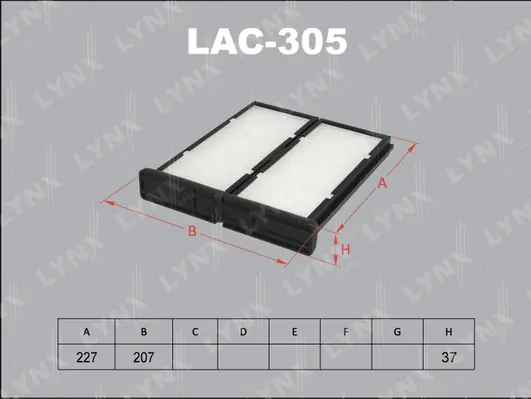 LYNXAUTO szűrő, utastér levegő - LAC-305 - TothCarparts