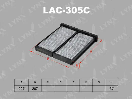 LYNXAUTO szűrő, utastér levegő - LAC-305C - TothCarparts