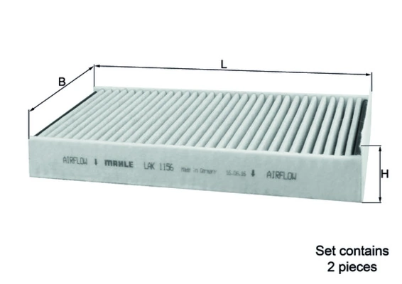 MAHLE szűrő, utastér levegő - LAK 1156/S - TothCarparts