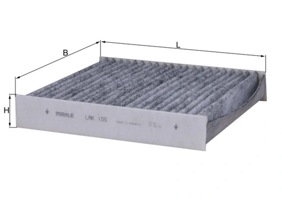 MAHLE szűrő, utastér levegő - LAK 155 - TothCarparts