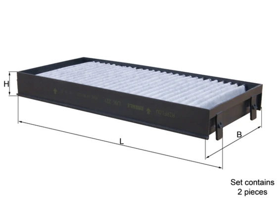 MAHLE szűrő, utastér levegő - LAK 221/S - TothCarparts