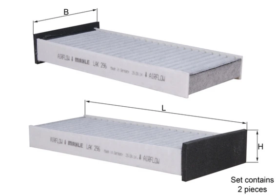 MAHLE szűrő, utastér levegő - LAK 296/S - TothCarparts