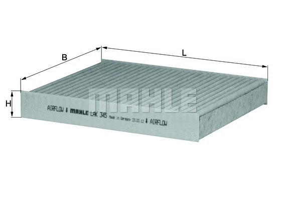 MAHLE szűrő, utastér levegő - LAK 345 - TothCarparts