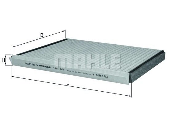 MAHLE szűrő, utastér levegő - LAK 447 - TothCarparts