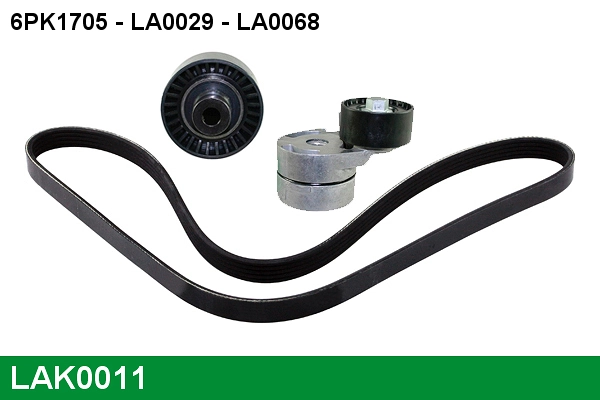LUCAS hosszbordás szíj készlet - LAK0011 - TothCarparts