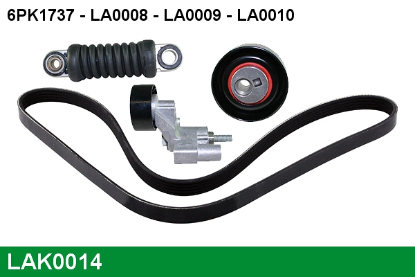 LUCAS hosszbordás szíj készlet - LAK0014 - TothCarparts