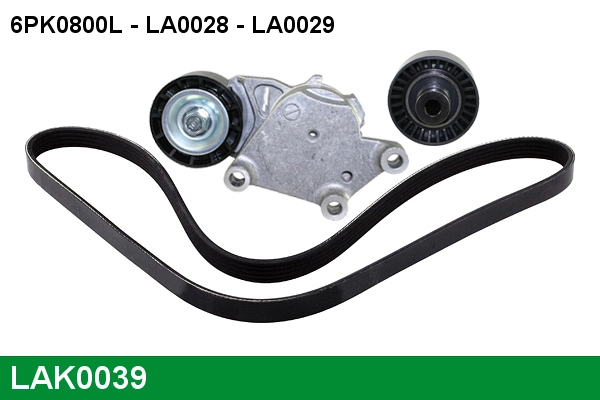 LUCAS hosszbordás szíj készlet - LAK0039 - TothCarparts