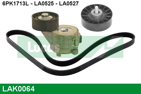 LUCAS hosszbordás szíj készlet - LAK0064 - TothCarparts