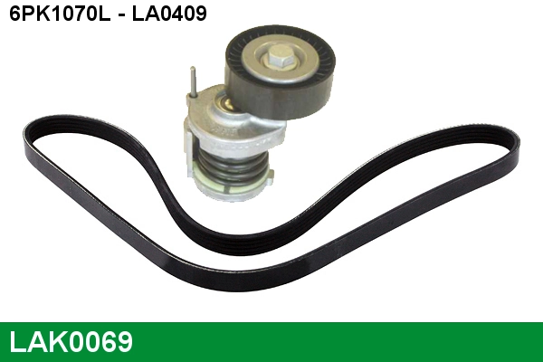 LUCAS hosszbordás szíj készlet - LAK0069 - TothCarparts