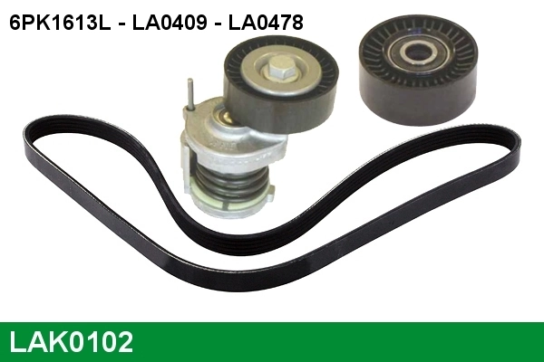 LUCAS hosszbordás szíj készlet - LAK0102 - TothCarparts