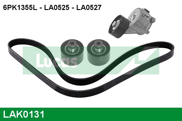 LUCAS hosszbordás szíj készlet - LAK0131 - TothCarparts