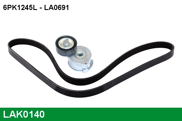 LUCAS hosszbordás szíj készlet - LAK0140 - TothCarparts