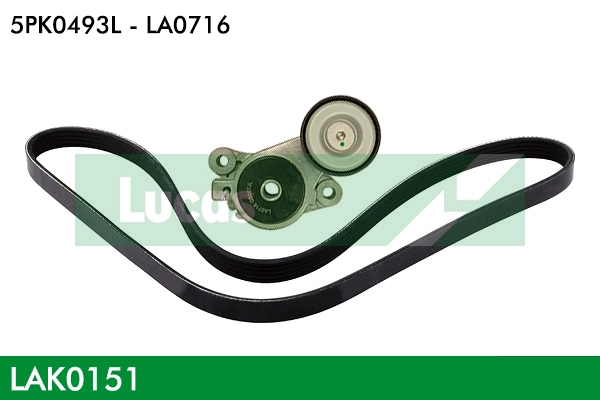 LUCAS hosszbordás szíj készlet - LAK0151 - TothCarparts