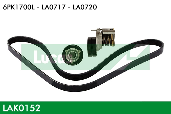 LUCAS hosszbordás szíj készlet - LAK0152 - TothCarparts