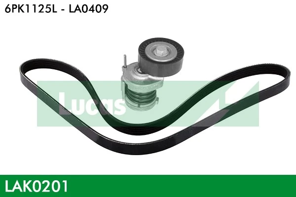 LUCAS hosszbordás szíj készlet - LAK0201 - TothCarparts