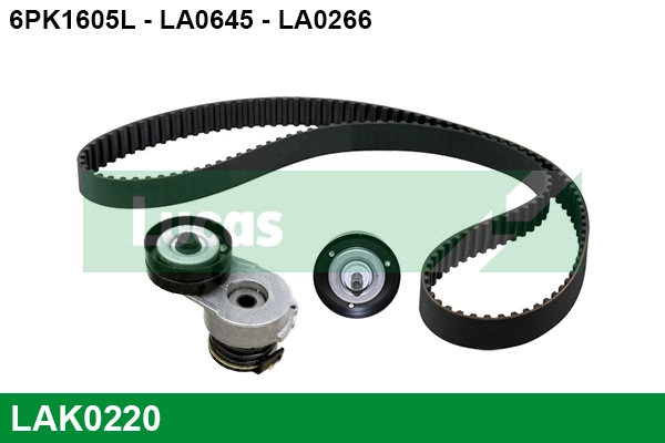 LUCAS hosszbordás szíj készlet - LAK0220 - TothCarparts