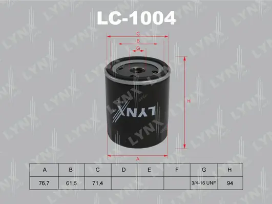 LYNXAUTO olajszűrő - LC-1004 - TothCarparts