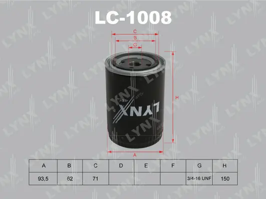 LYNXAUTO olajszűrő - LC-1008 - TothCarparts