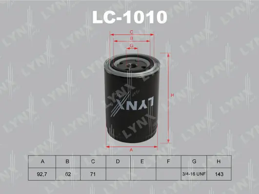 LYNXAUTO olajszűrő - LC-1010 - TothCarparts