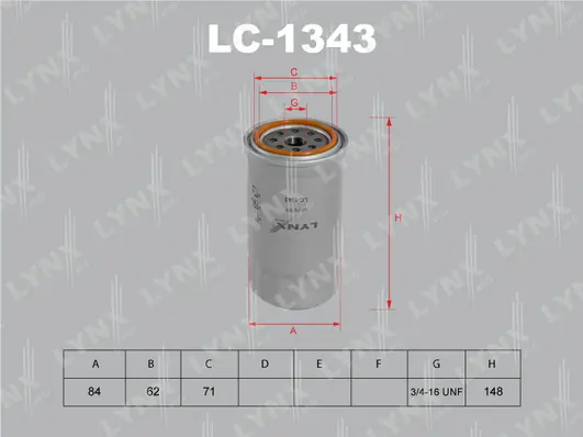 LYNXAUTO olajszűrő - LC-1343 - TothCarparts