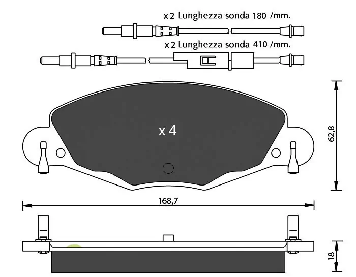 7 SEVEN PARTS fékbetétkészlet, tárcsafék - SVP20830 - TothCarparts