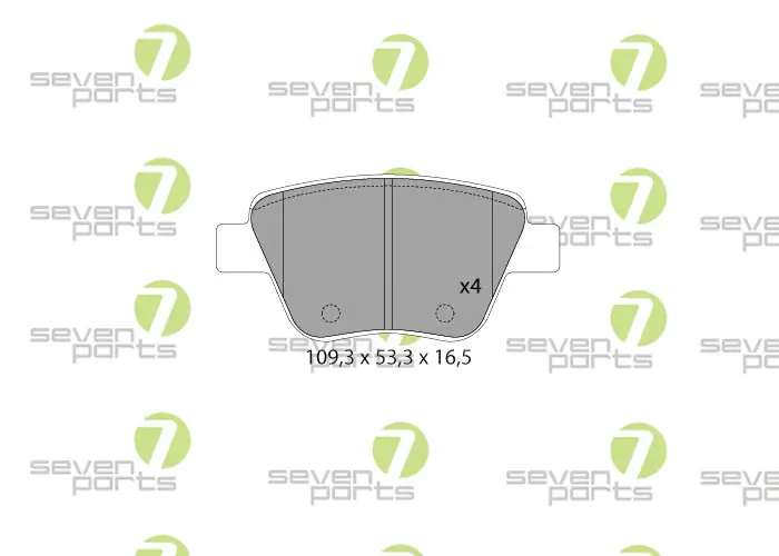 7 SEVEN PARTS fékbetétkészlet, tárcsafék - SVP24890 - TothCarparts