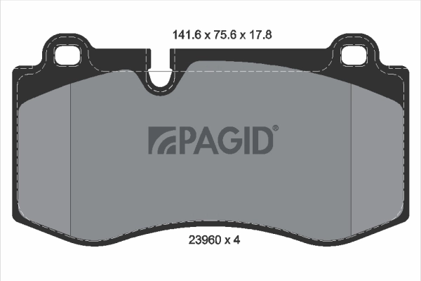 PAGID fékbetétkészlet, tárcsafék - T1454N - TothCarparts