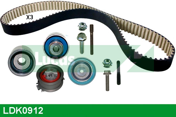 LUCAS Fogasszíjkészlet - LDK0912 - TothCarparts