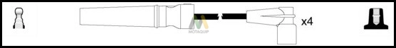 MOTAQUIP gyújtókábelkészlet - LDRL1433 - TothCarparts