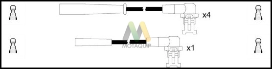 MOTAQUIP gyújtókábelkészlet - LDRL150 - TothCarparts