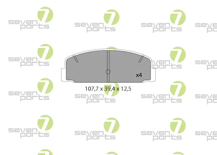 7 SEVEN PARTS fékbetétkészlet, tárcsafék - SVP22751 - TothCarparts