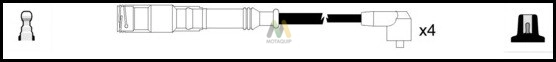 MOTAQUIP gyújtókábelkészlet - LDRL1841 - TothCarparts