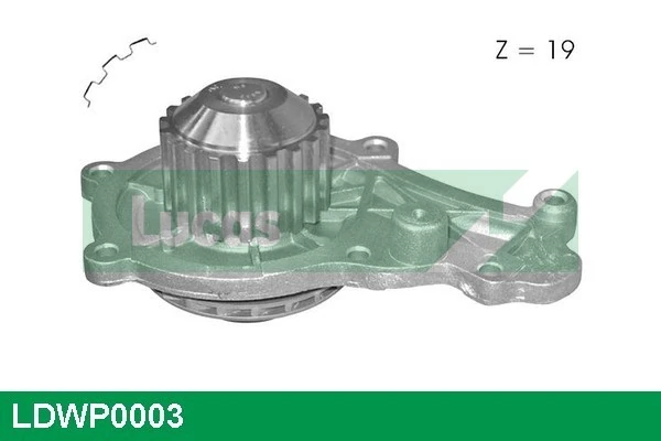 LUCAS Vízszivattyú, motorhűtés - LDWP0003 - TothCarparts