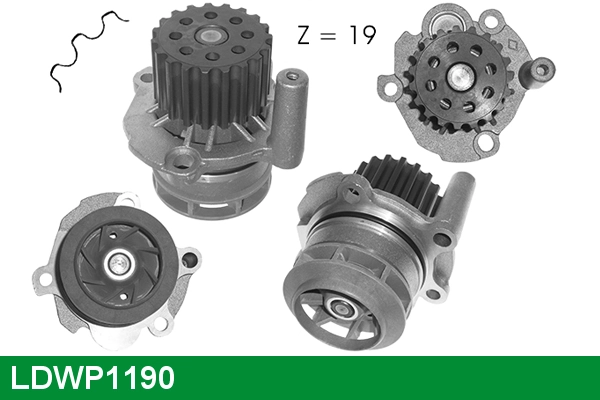 LUCAS Vízszivattyú, motorhűtés - LDWP1190 - TothCarparts