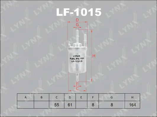 LYNXAUTO Üzemanyagszűrő - LF-1015 - TothCarparts