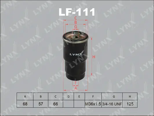 LYNXAUTO Üzemanyagszűrő - LF-111 - TothCarparts