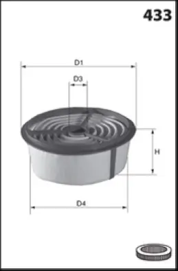 LUCAS FILTERS légszűrő - LFAF346 - TothCarparts