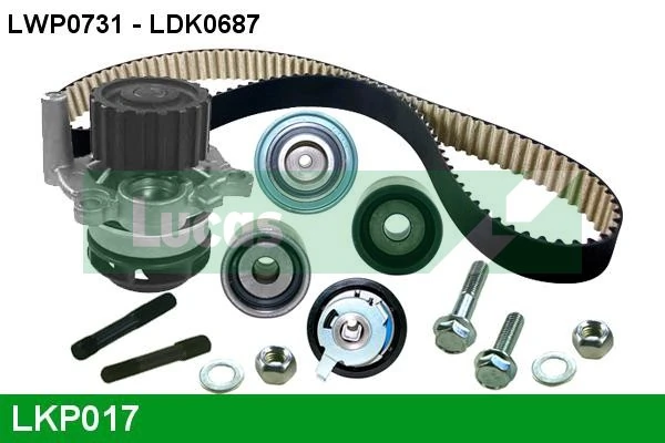 LUCAS Vízpumpa + fogasszíj készlet - LKP017 - TothCarparts