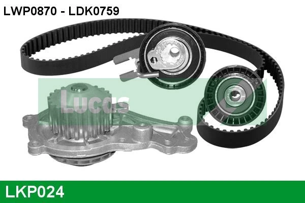 LUCAS Vízpumpa + fogasszíj készlet - LKP024 - TothCarparts