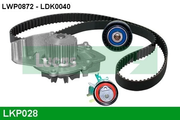 LUCAS Vízpumpa + fogasszíj készlet - LKP028 - TothCarparts