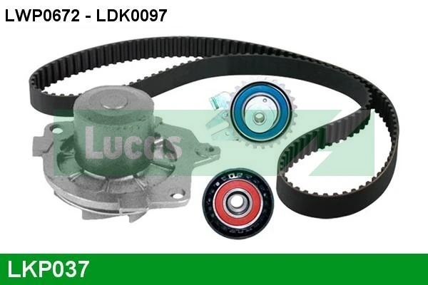 LUCAS Vízpumpa + fogasszíj készlet - LKP037 - TothCarparts