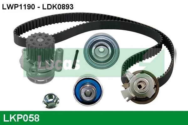 LUCAS Vízpumpa + fogasszíj készlet - LKP058 - TothCarparts