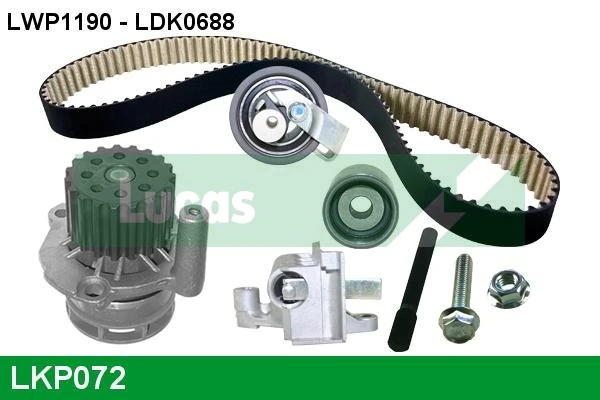 LUCAS Vízpumpa + fogasszíj készlet - LKP072 - TothCarparts