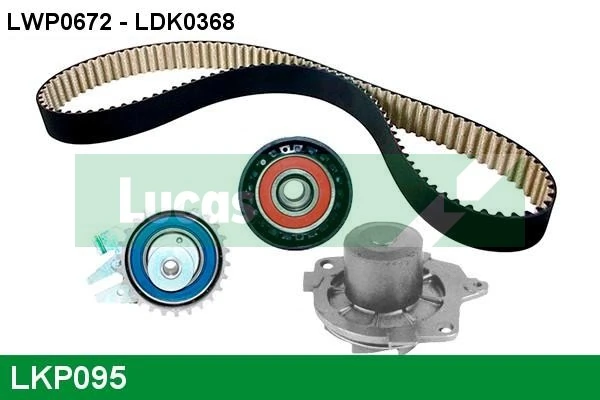 LUCAS Vízpumpa + fogasszíj készlet - LKP095 - TothCarparts
