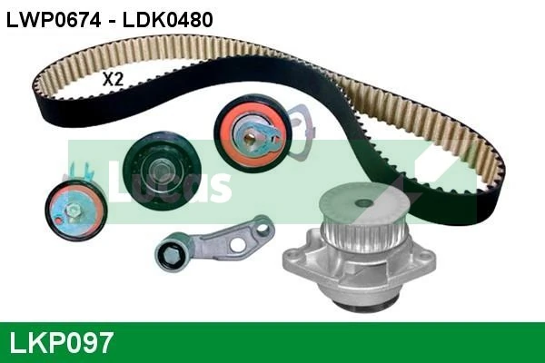 LUCAS Vízpumpa + fogasszíj készlet - LKP097 - TothCarparts
